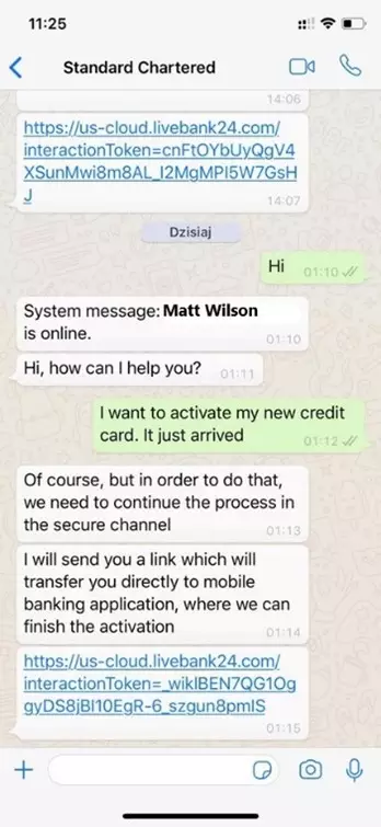 whatapp banking