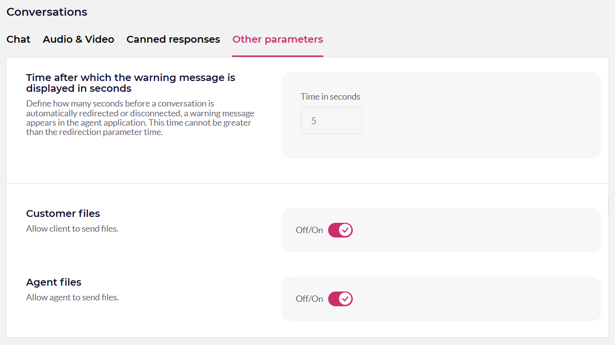 New Global Setting: Control Over File Sharing in Client Conversations